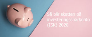 Skatt på ISK 2020